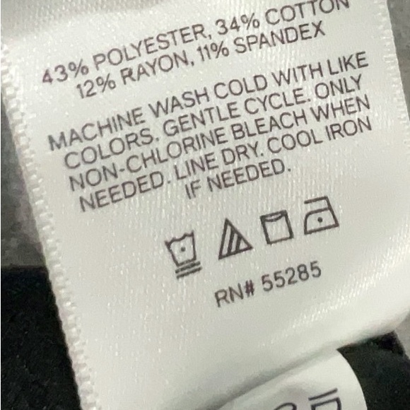 Express Editor Black Pinstripe Pants — Straight Leg, High Rise. Sz 0. GUC. - Picture 7 of 8